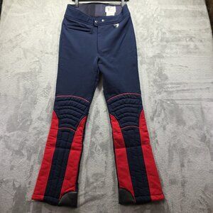 Vintage Tyrolia Ski Pants Size 36L Black & Red Schoeller Textil By Head